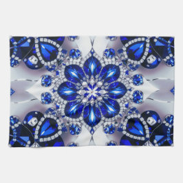 Küchentücher mit blau-weißen Farben Design