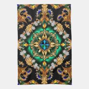 Küchentücher mit brasilianischer Farbgestaltung