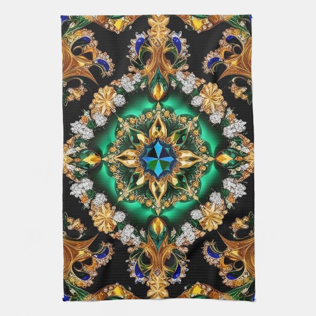 Küchentücher mit brasilianischer Farbgestaltung (Vertikal)