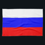 Küchentücher mit der Flagge Russlands<br><div class="desc">Elegantes patriotisches Küchentuch mit Flag von Russland. Dieses Produkt ist anpassbar.</div>