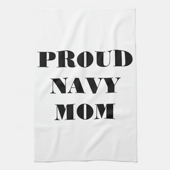 Küchentücher Proud Navy Mama (Vertikal)