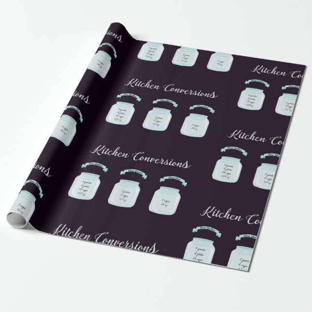 Küchenumstellungen Nützliche Recipmessungen Geschenkpapier (Ungerollt)