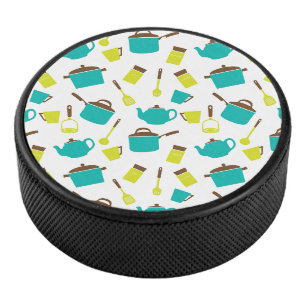 Küchenutensilien, Kochgeschirr, Besteck, Küchenzub Eishockey Puck