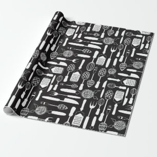 Küchenutensilien-Muster Geschenkpapier
