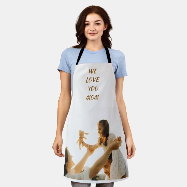 Küchenzauber der Mama | Personalisierte Kochen Sch Schürze (Getragen)