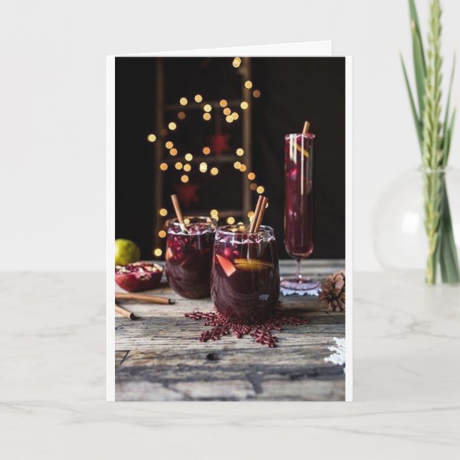 ***KÜCHER FÜR CHRISTMAS-URLAUB/DAS NEUE JAHR KARTE (Vorderseite)