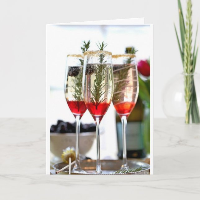 ***KÜCHER FÜR CHRISTMAS-URLAUB/DAS NEUE JAHR KARTE (Vorderseite)