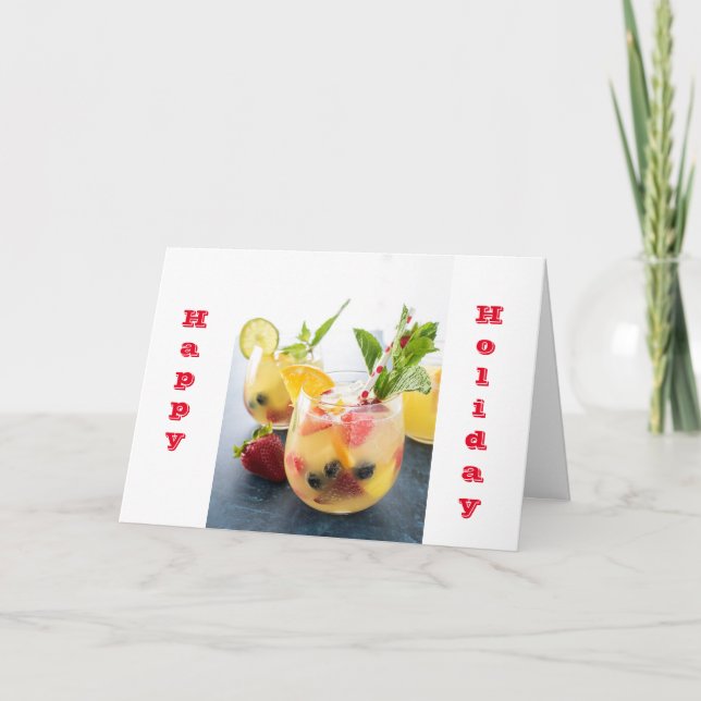 **KÜCHER UND SALUTATIONEN** DIESE FERIENSAISON KARTE (Vorderseite)