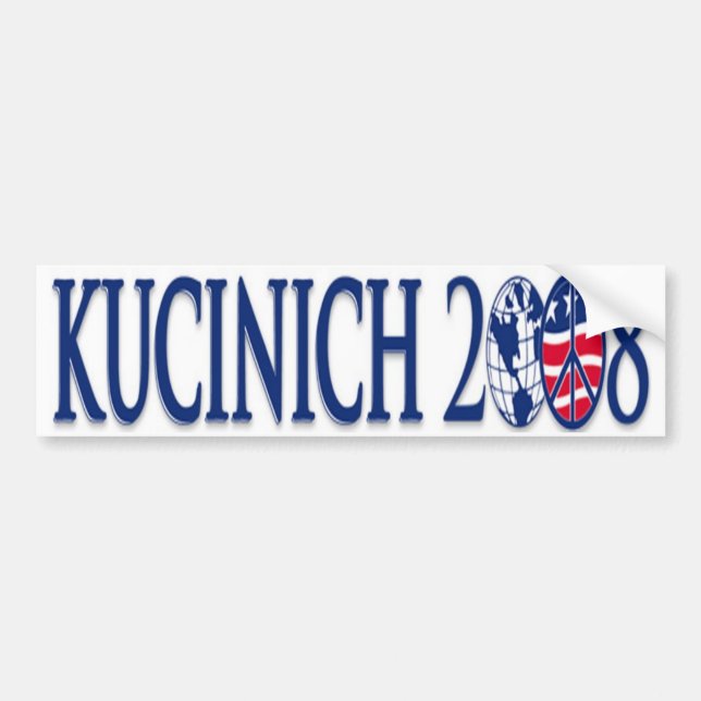 kucinich 2008 autoaufkleber (Vorne)