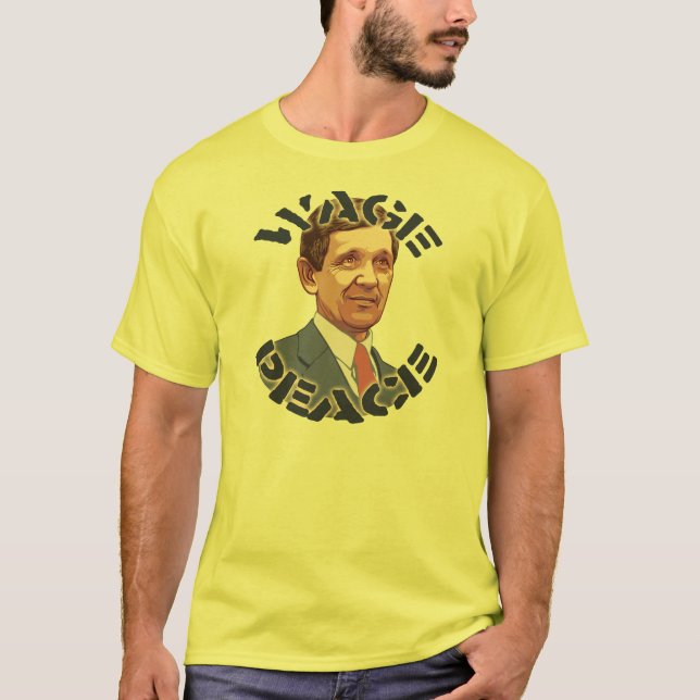 Kucinich - Lohn-Frieden T-Shirt (Vorderseite)