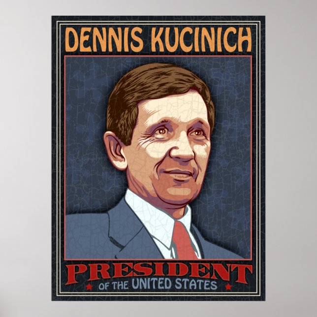 Kucinich, Präsident Poster (Vorne)