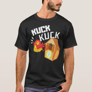 Kuck Schwarzwald Uhr Lustige Schwaben Motiv T-Shirt