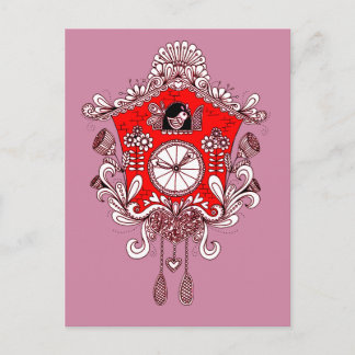 Kuckoo Uhr Postkarte