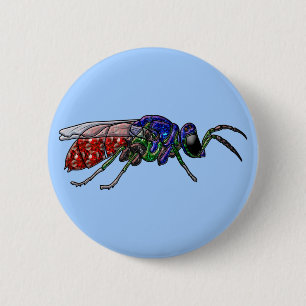 Kuckoo Wasp Button