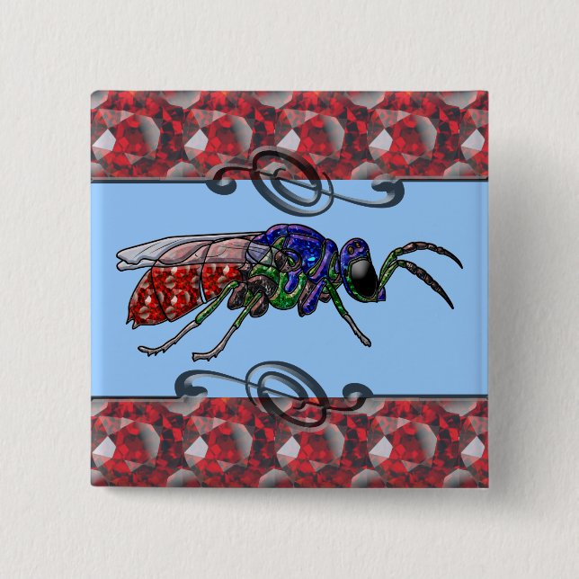 Kuckoo Wasp Button (Vorderseite)