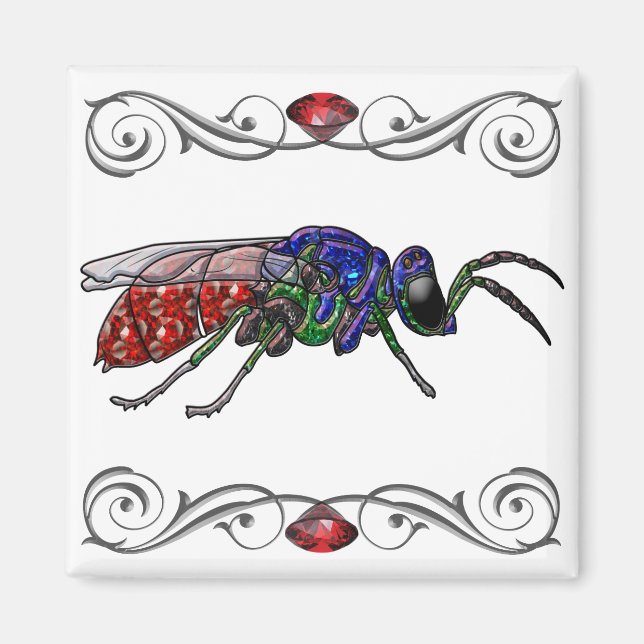 Kuckoo Wasp Magnet (Vorne)