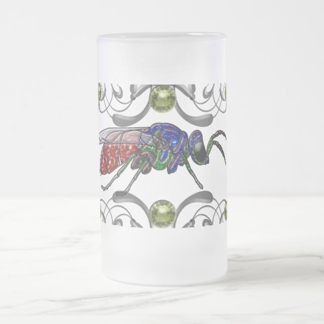 Kuckoo Wasp Mattglas Bierglas (Mittel)