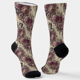 Kuckpflaumen - Gothic Viktorianisch Tapestes Socken