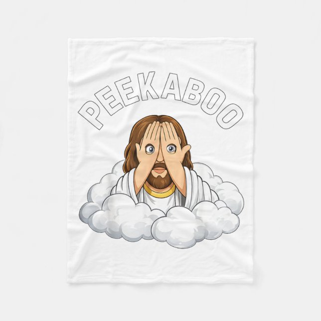 Kuckuck Jesus Fleecedecke (Vorderseite)