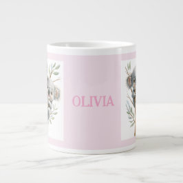 Kuddelbären in Bäumen, BESTE FREUNDIN, Personalisi Jumbo-Tasse