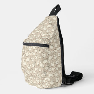 Kuddelhasen Bonanza - Muster Ostern. Crossbody Bag