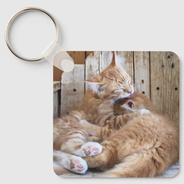 Kuddelkatzen Schlüsselanhänger (Vorderseite)