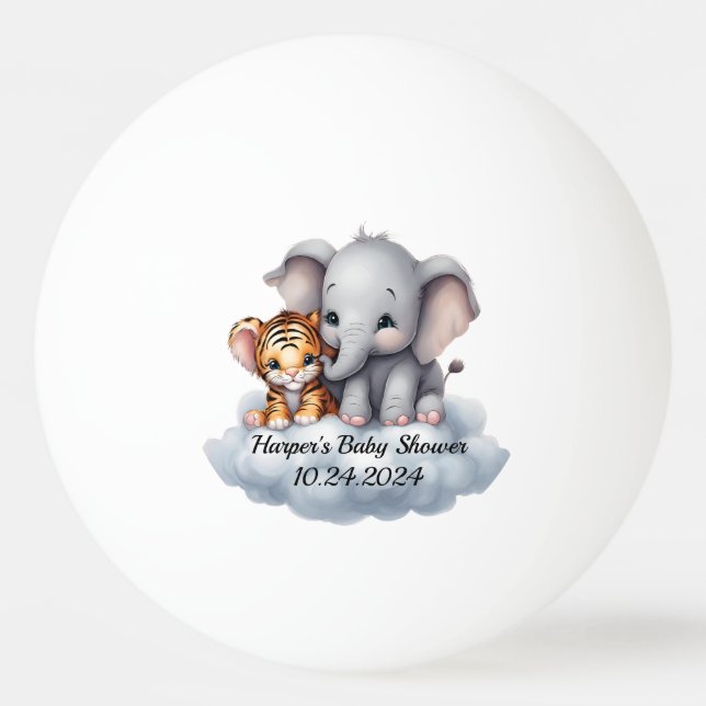 Kuddelwolken Tischtennisball (Vorderseite)