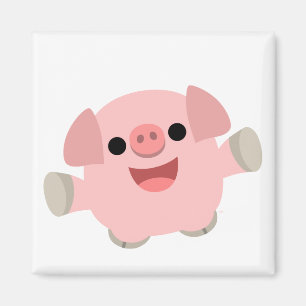 Kudlicher Cartoon-Pig-Magnet Magnet