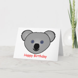Kudly Koala Birthday Karte