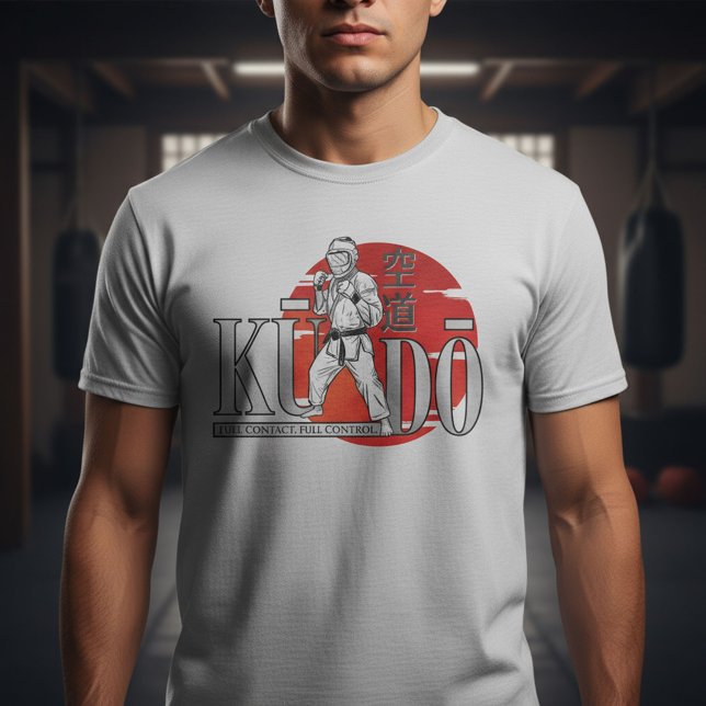 Kudo Martial Art – Full Contact, Full Control T-Shirt (Von Creator hochgeladen)