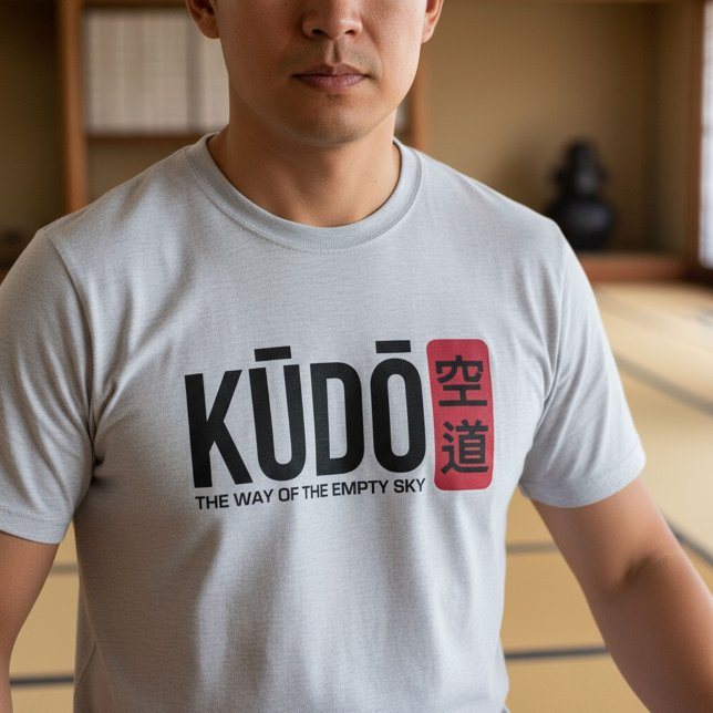 Kudo – Minimal Japanese Martial Arts Emblem T-Shirt (Von Creator hochgeladen)