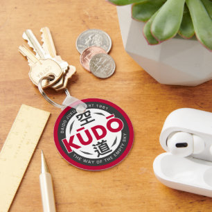 Kudo – Minimales japanisches Kampfsport-Emblem Schlüsselanhänger