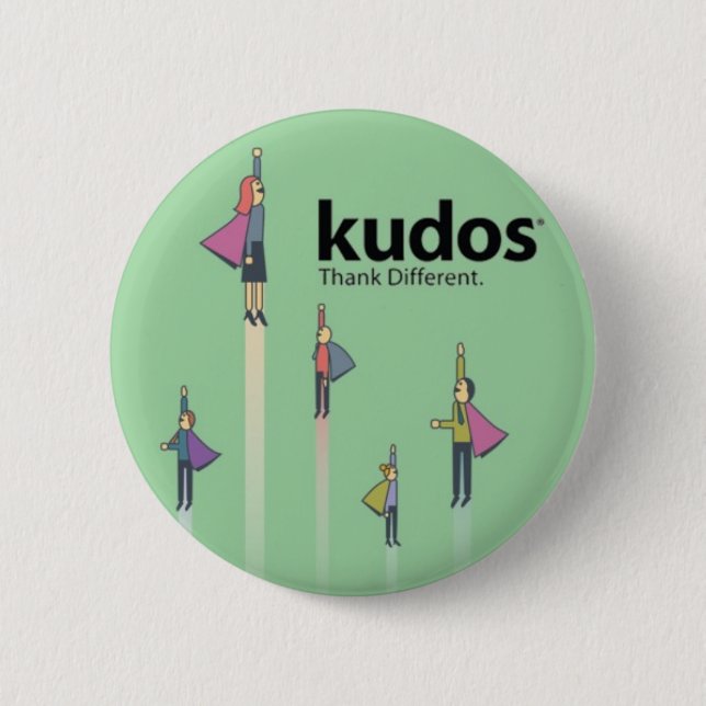 Kudos® Superheld Button (Vorderseite)