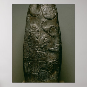 Kudurru of Nazimaruttash, König von Babylon, c.132 Poster
