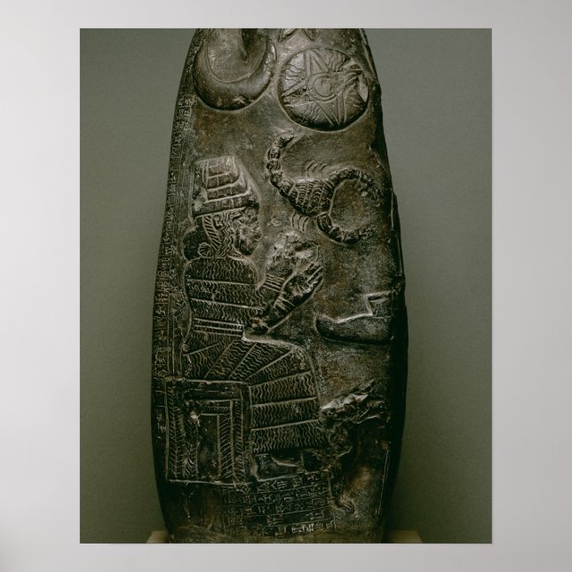Kudurru of Nazimaruttash, König von Babylon, c.132 Poster (Vorne)