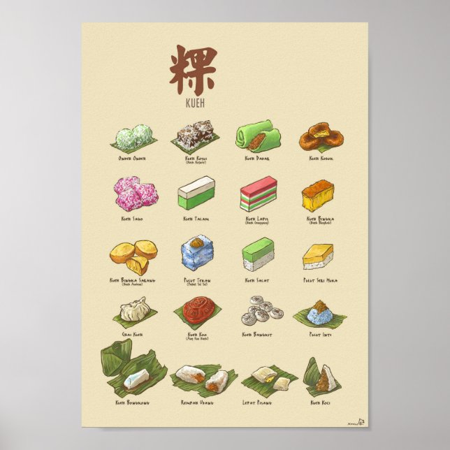 Kueh | 粿 I (A4) Poster (Vorne)