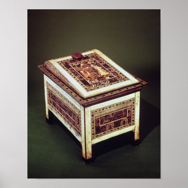 Kuffer, aus dem Grab von Tutankhamun Poster (Vorne)
