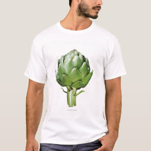 Kugel-Artischocke auf dem weißen Hintergrund T-Shirt