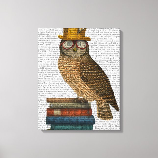 Kugel auf Büchern Leinwanddruck (Vorderseite)