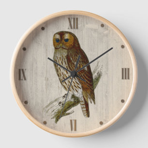 Kugel auf Holzaussehen Uhr