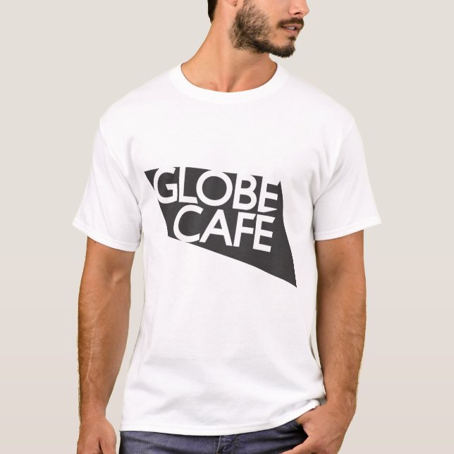 Kugel-Café Schwarz-weiß T-Shirt (Vorderseite)