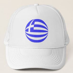 Kugel mit griechischer Flagge Truckerkappe