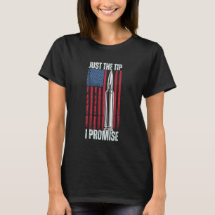 Kugel & Pistole USA-Flagge-Shirt Nur Die Spitze Wa T-Shirt