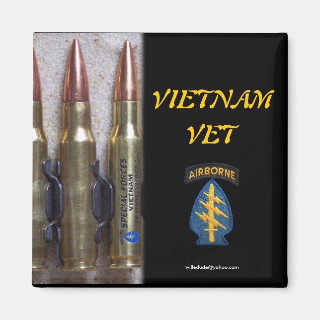 Kugel Spezialkräfte Nennmagnet Kühlschrank veteran Magnet (Vorne)