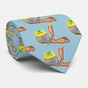 Kugel und Kette, die eine Krone tragen Krawatte