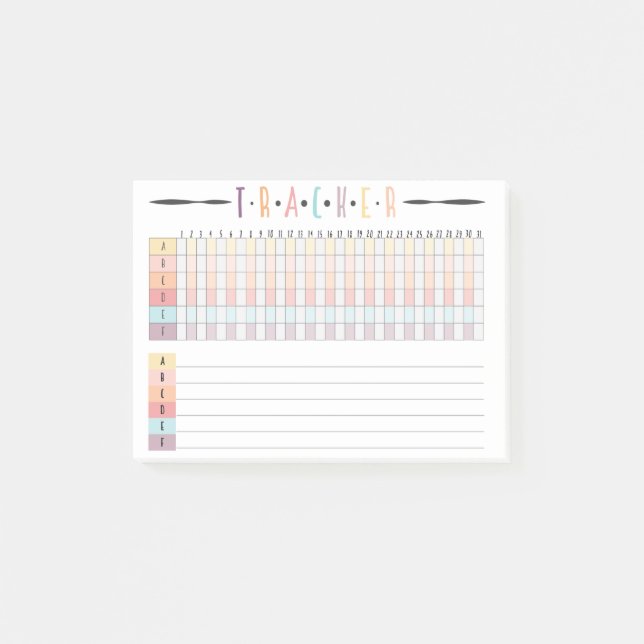 Kugel-Zeitschriften-Verfolger Post-it Klebezettel (Vorderseite)