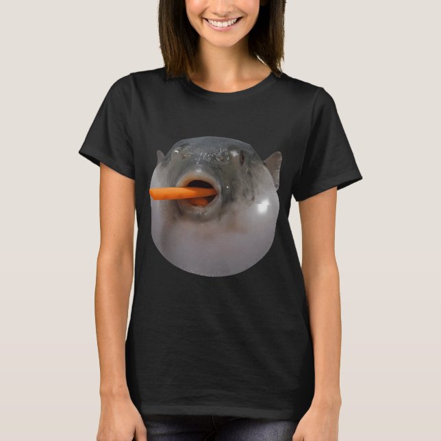 Kugelfisch Meme T-Shirt (Vorderseite)