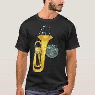 Kugelfisch spielt Tuba T-Shirt