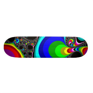 Kugelförmiger Regenbogen - Fraktal Skateboard
