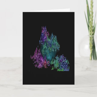 Kugelförmiges #1.2 (Polarlichter) Feiertagskarte